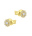 Blossom CZ Flower Silver Stud Earring STS-7131